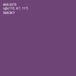 #6E4375 - Smoky Color Image