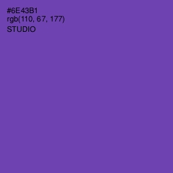 #6E43B1 - Studio Color Image