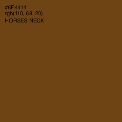 #6E4414 - Horses Neck Color Image