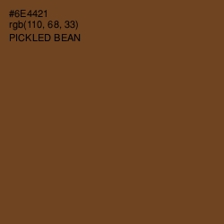 #6E4421 - Pickled Bean Color Image