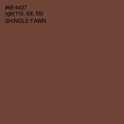 #6E4437 - Shingle Fawn Color Image