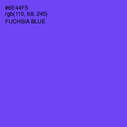 #6E44F5 - Fuchsia Blue Color Image