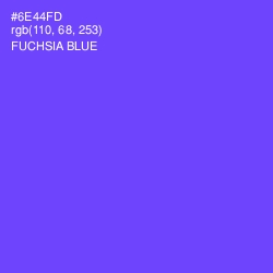 #6E44FD - Fuchsia Blue Color Image