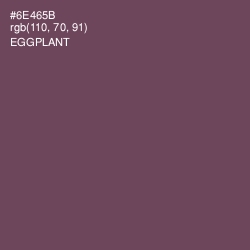 #6E465B - Eggplant Color Image