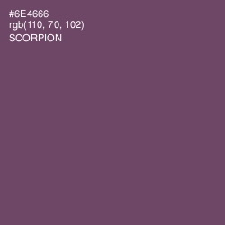 #6E4666 - Scorpion Color Image