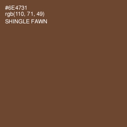 #6E4731 - Shingle Fawn Color Image