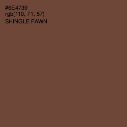 #6E4739 - Shingle Fawn Color Image