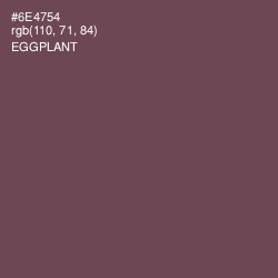 #6E4754 - Eggplant Color Image