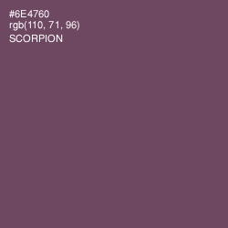 #6E4760 - Scorpion Color Image