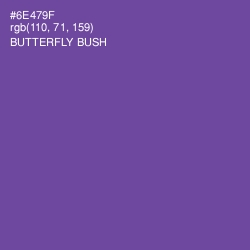 #6E479F - Butterfly Bush Color Image