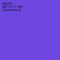 #6E47E1 - Fuchsia Blue Color Image