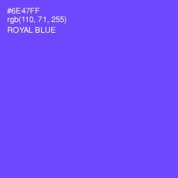 #6E47FF - Royal Blue Color Image