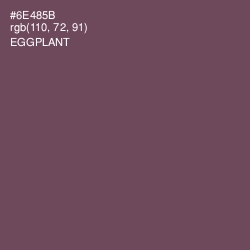 #6E485B - Eggplant Color Image