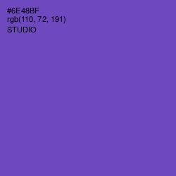 #6E48BF - Studio Color Image