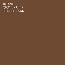 #6E4A33 - Shingle Fawn Color Image