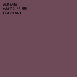 #6E4A59 - Eggplant Color Image