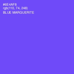 #6E4AF8 - Blue Marguerite Color Image