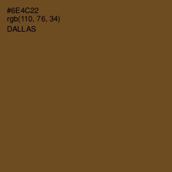 #6E4C22 - Dallas Color Image