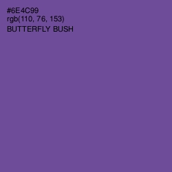 #6E4C99 - Butterfly Bush Color Image