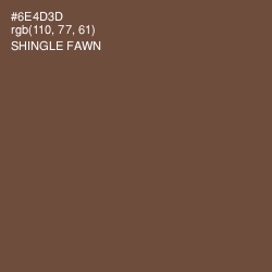 #6E4D3D - Shingle Fawn Color Image