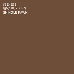 #6E4E39 - Shingle Fawn Color Image
