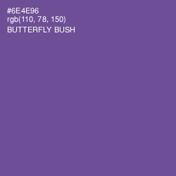 #6E4E96 - Butterfly Bush Color Image