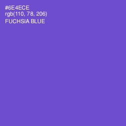 #6E4ECE - Fuchsia Blue Color Image