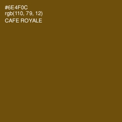 #6E4F0C - Cafe Royale Color Image