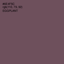 #6E4F5C - Eggplant Color Image