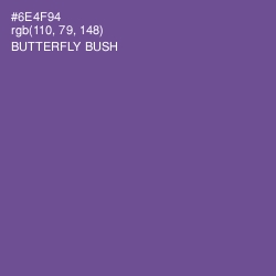 #6E4F94 - Butterfly Bush Color Image