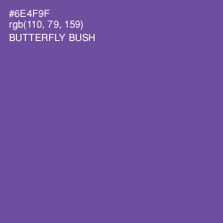 #6E4F9F - Butterfly Bush Color Image