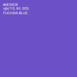#6E50CB - Fuchsia Blue Color Image