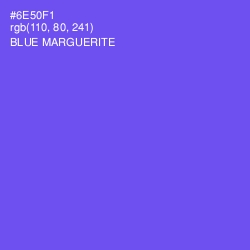 #6E50F1 - Blue Marguerite Color Image