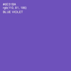#6E51BA - Blue Violet Color Image