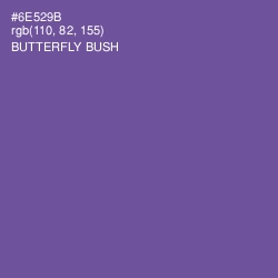 #6E529B - Butterfly Bush Color Image
