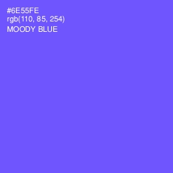 #6E55FE - Moody Blue Color Image