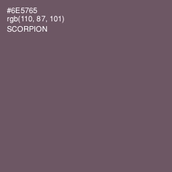 #6E5765 - Scorpion Color Image