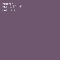 #6E576F - Salt Box Color Image