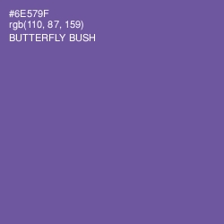 #6E579F - Butterfly Bush Color Image