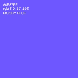#6E57FE - Moody Blue Color Image