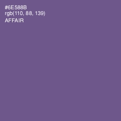 #6E588B - Affair Color Image