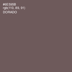 #6E595B - Dorado Color Image