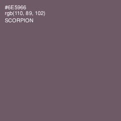 #6E5966 - Scorpion Color Image