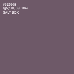 #6E5968 - Salt Box Color Image