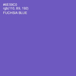 #6E59C0 - Fuchsia Blue Color Image
