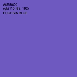 #6E59C0 - Fuchsia Blue Color Image