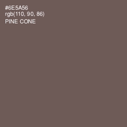 #6E5A56 - Pine Cone Color Image
