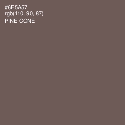 #6E5A57 - Pine Cone Color Image
