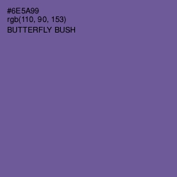 #6E5A99 - Butterfly Bush Color Image