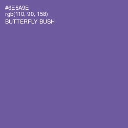 #6E5A9E - Butterfly Bush Color Image